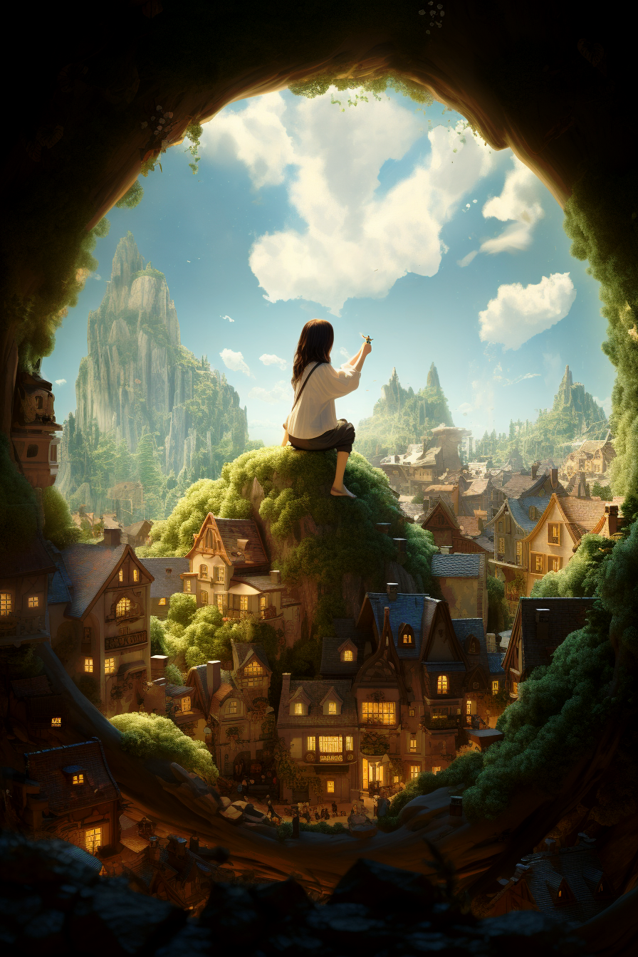 Illustration zur Ballade «Das Riesenspielzeug»