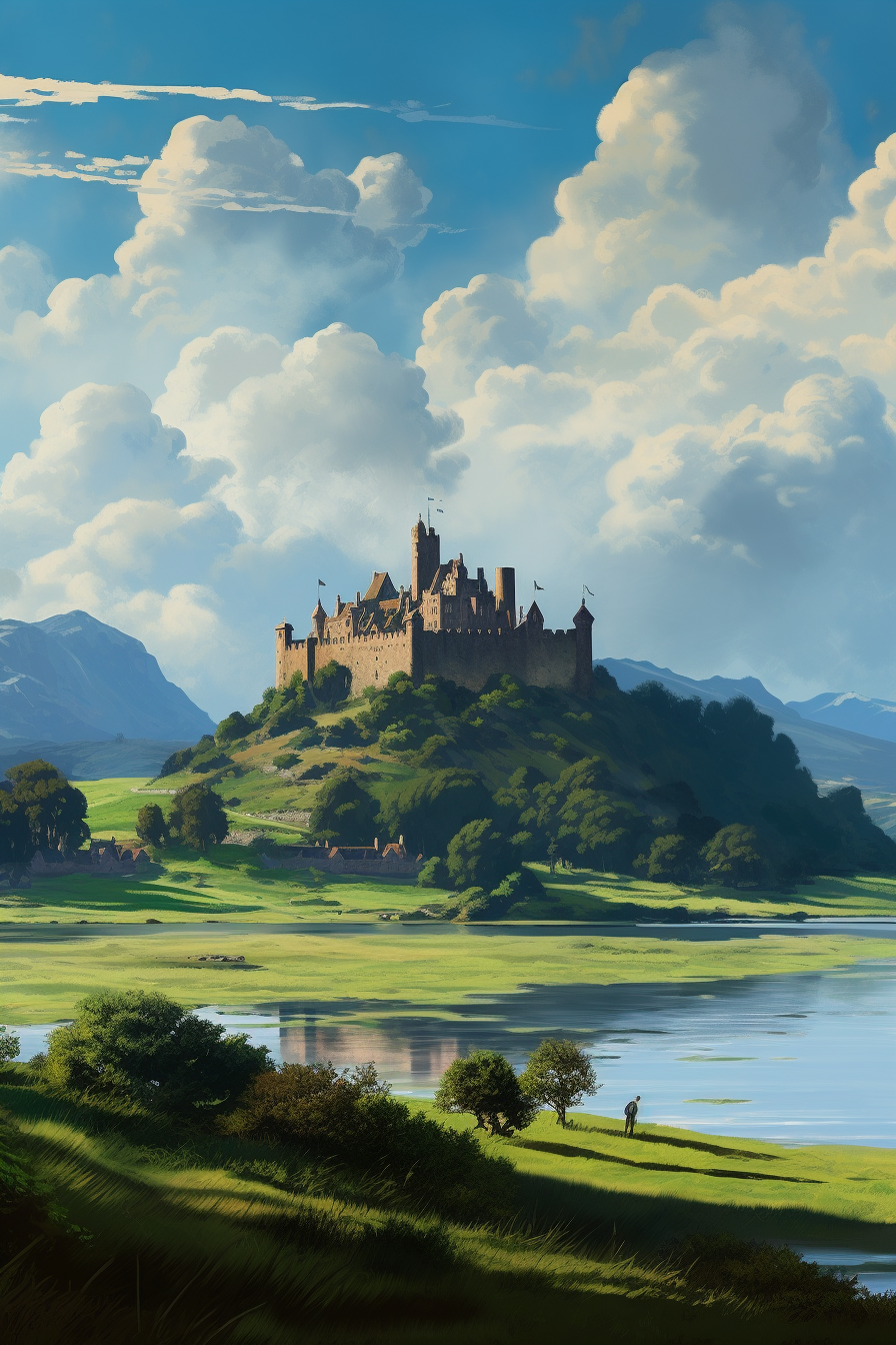 Illustration zur Ballade «Archibald Douglas»