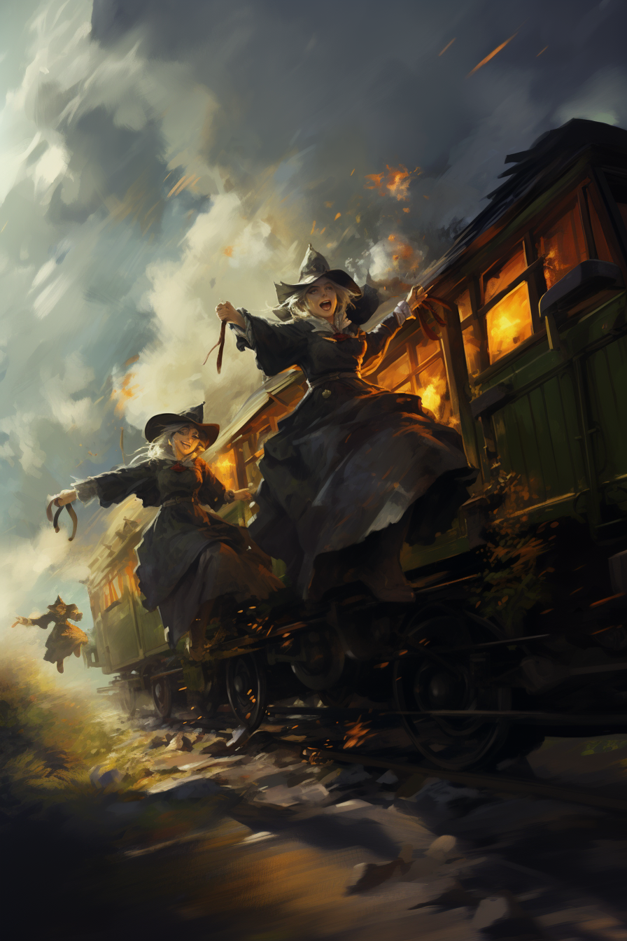 Illustration zur Ballade «Die Brück‘ am Tay»