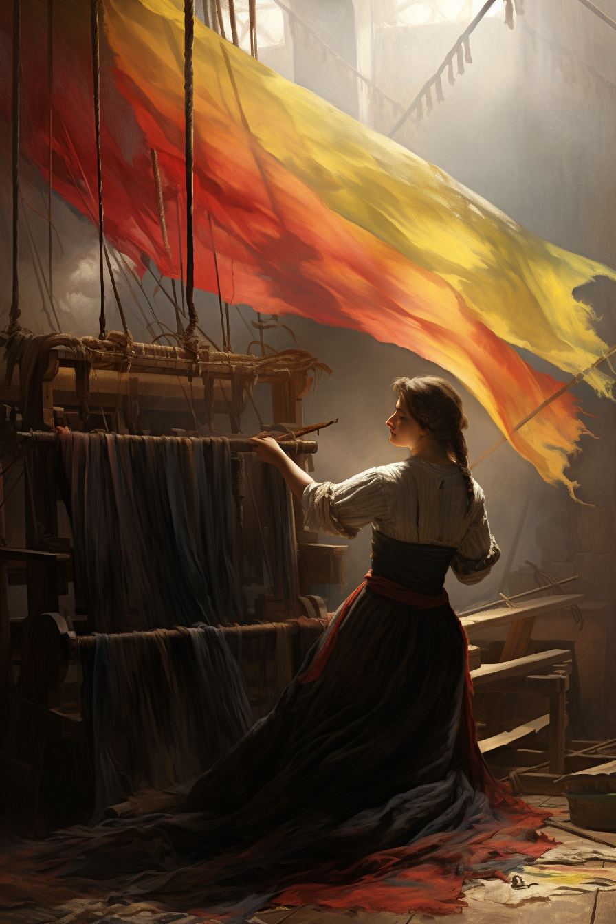 Illustration zur Ballade «Die schlesischen Weber»
