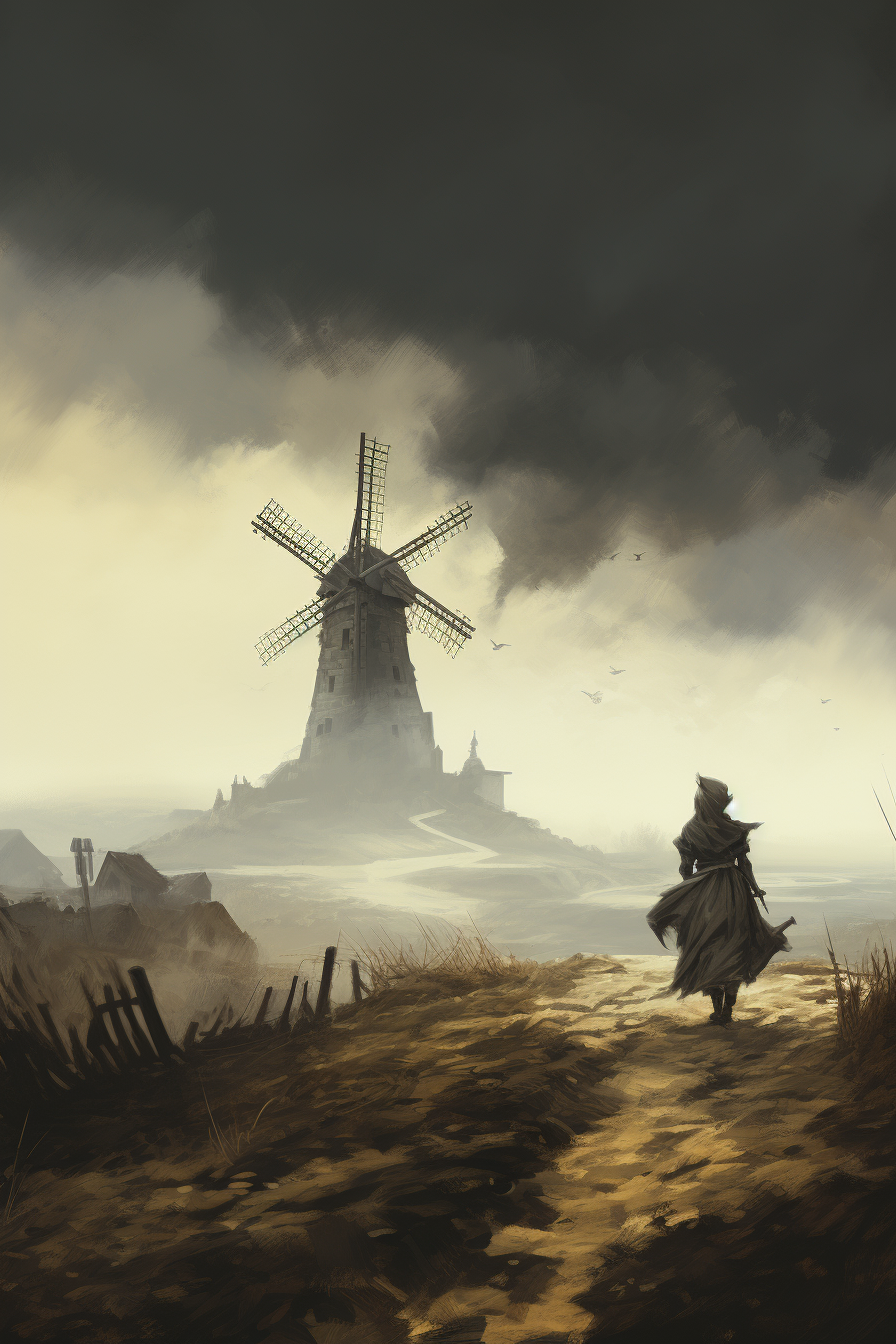 Illustration zur Ballade «Die Mühle steht stille»