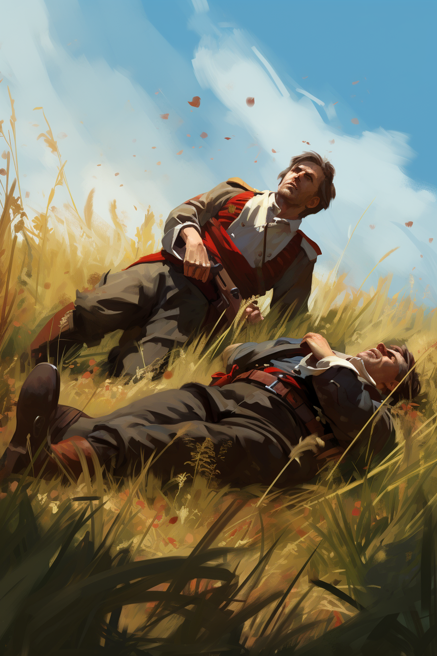 Illustration zur Ballade «Der gute Kamerad»